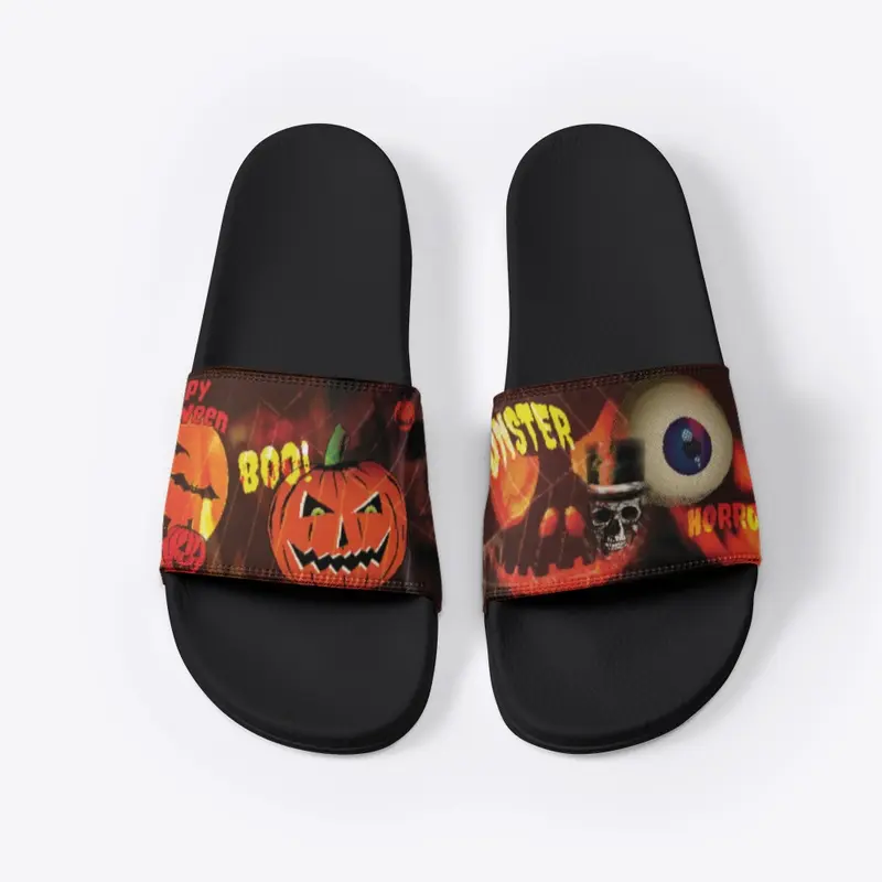 Dark Halloween Black Slides