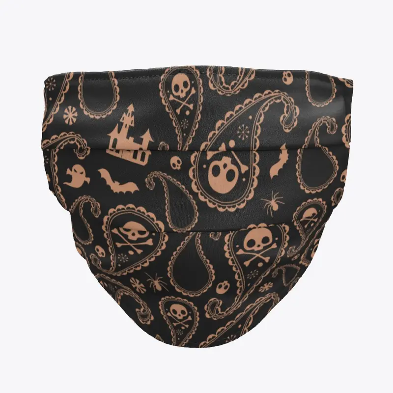 Haunted Paisley Cloth Face Mask