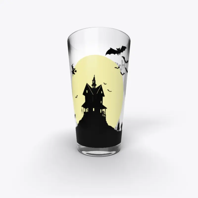 Spooky Halloween Pint Glass